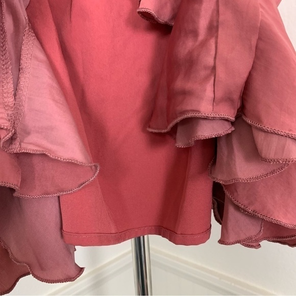 Indikah Hello Molly Flare Pleated Mini Skirt Women’s XS Pink Elastic Waist - Picture 6 of 14